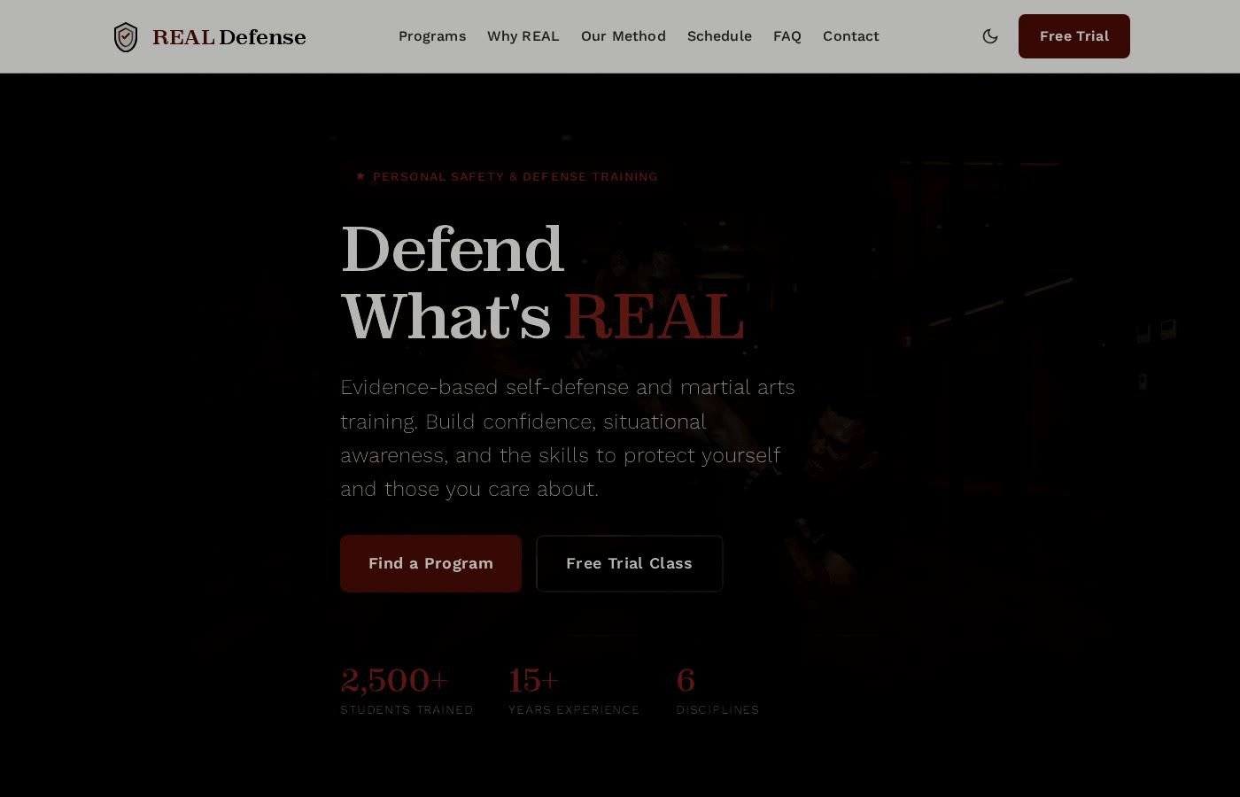 Pure Defense website preview